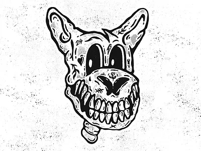 Stickermule Playoff 2024 2024 competition design dribbble illustration mascot playoff skeleton stickermule tattoo texture