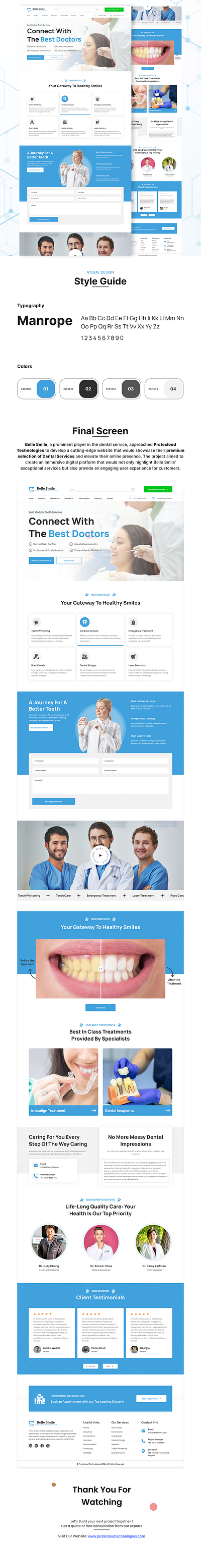 Belle Smile: Your Complete Dental Care Solution animation dentalwebsite designer graphic design logo u design ui uiuxdesign webpage design