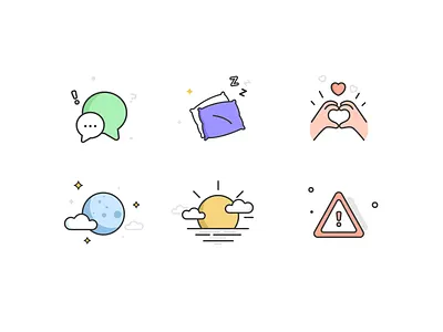 UI Illustrations for AI Journal App app icons branding colorful cute diary flat icons graphic design graphic designer graphics icon set icons illustration illustrations journal mental health product illustrations psychology ui design ui illustration vector