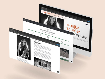Marijke Schroër Web Design branding design website