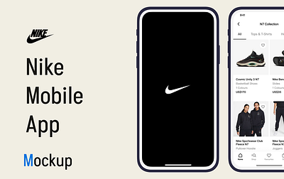 Nike Mobile App Mockup figma mobileapp mockup nike ui