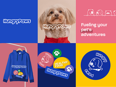 Hungry Paws - Logo | Branding | Website | Packaging 3d branding dog food logo dog logo graphic design h logo logo motion graphics p logo