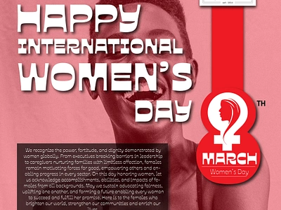 Happy International Women's Day adobe illustrator ojuju poster socialmedia womensday