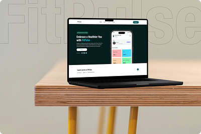 FitPulse Landing page design fitness gym landing page mobile app product design ui ux