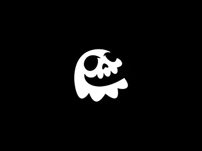 Ghost skull bold branding clean conceptual design graphic design icon ill illustration logo