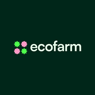 Ecofarm Logo Design brand identity branding crop design eco farm farming fruit graphic design green house logo logo design minimal plant sustainable typo vector vege