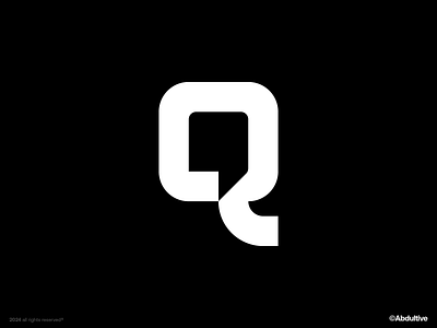 monogram letter Q logo exploration .005 brand branding design digital geometric graphic design icon letter q logo marks minimal modern logo monochrome monogram negative space