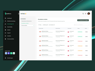 Marketing Portal - SAAS for nutritionist dashboard design design illustration minimal mobile ui product design saas design ui uiux uxdesign