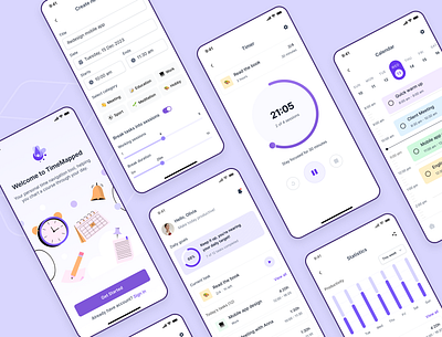 Personalized Time Management Product cozydesign design lifestyleapp mobile app personaldesign personalizeddesign timemanagement ui uidesign uiuxdesign ux uxdesign