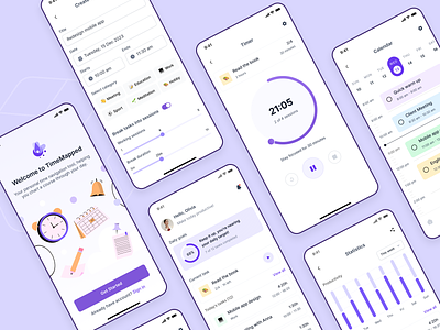 Personalized Time Management Product cozydesign design lifestyleapp mobile app personaldesign personalizeddesign timemanagement ui uidesign uiuxdesign ux uxdesign