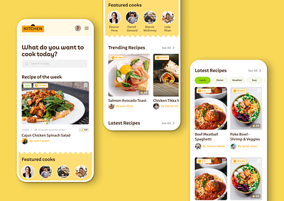 Kitchen Community branding ui