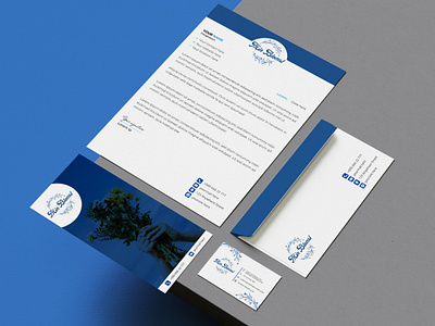 Stationary Design- Min Blomst advertisingagency animation brandidentity branding designagency designs floraldesigns flowerlogo freelancing graphic design graphicdesigner illustration innovatixhub logodesign logodesigner marketing minblomst minimalist logo stationarydesigns vector