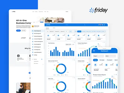 Friday is financial services platform mobile app payment pos saas ui uiux ux