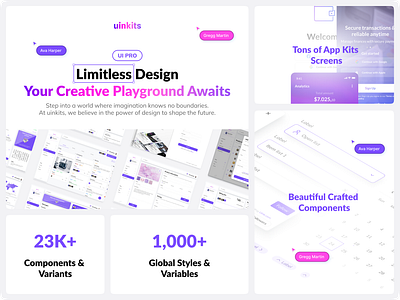 uinkits - Complete Figma Design System branding dark mode dashboard design system figma figma design system figma icons figma templates good design icons ui light mode mobile app ui ui design ux design website design