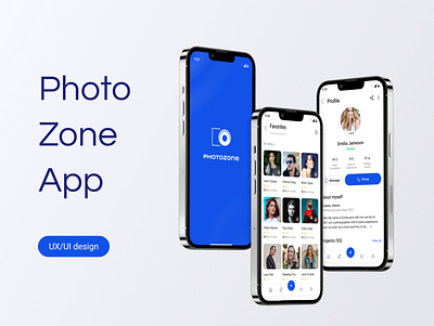 PhotoZone Mobile App app design figma information architecture mobile app mobile design ui user experience user interface user research ux uxui
