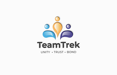 TeamTrek Logo Design 3d logo artist branding creative logo graphic design icon logo illustration lettermark logo design logo maker minimalist logo team team logo unique unity logo wordmark logo