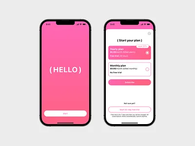 Period Subscription App Concept app design period subscription ui ux