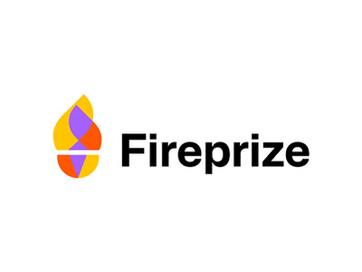 fireprize logo design branding ecommerce prize logo ui victory win logo