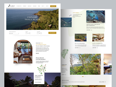 Resort - Landing Page Redesign branding design graphic design illustration logo ui ui design ux design visual design visualization