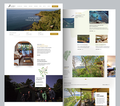 Resort - Landing Page Redesign branding design graphic design illustration logo ui ui design ux design visual design visualization