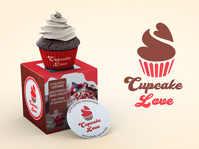 Cupcake Love - Branding bakery branding cupcake graphic design logo love packing design