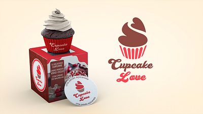 Cupcake Love - Branding bakery branding cupcake graphic design logo love packing design