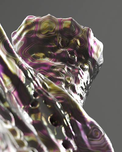 3D Material - Alien 1 - Focus 3d animation art direction blender c4d houdini octane redshift