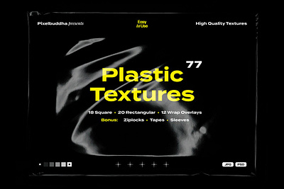 Plastic Textures Collection branding bubble cellophane mockup packaging plastic plastic textures collection rectangular shipping square texture transparent wrapping ziplock