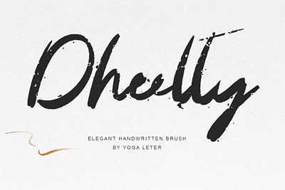 Dheelty banner beautiful branding brush design font font design graphic design handwritten illustration logo poster ui