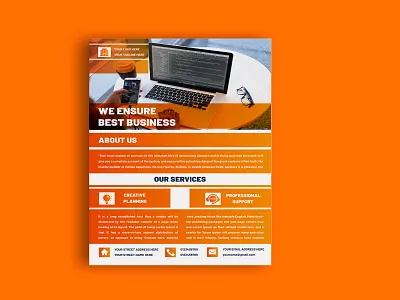 Corporate flyer design advertising brand identity branding business corporate corporate branding corporate design corporate flyer corporate identity corporate stationery design flyer graphic design illustration poster print print design template typography vector