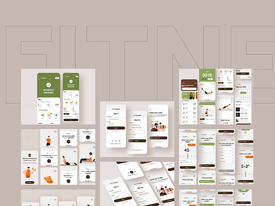 Fitness App Showcase UI UX animation animation app animation ui ux fitness fitness ui fitness ux interaction minimal fitness app mobile app mobile app animation prototype ui ux