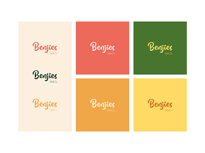 Benjies - Logo Variations 🎒 brand branding design graphic design graphics illustration logo motion graphics typography ui ux vector webflow