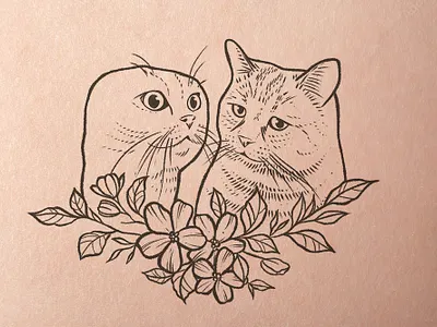 Two cats talking meme tattoo catmeme drawing meme tattoo tattoodesign
