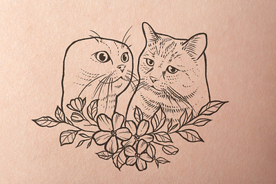 Two cats talking meme tattoo catmeme drawing meme tattoo tattoodesign
