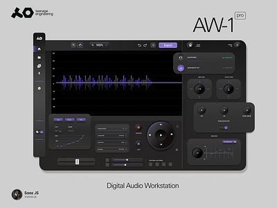 Teenage Engineering AW-1 pro audio daw design digital engineering sound ui waves