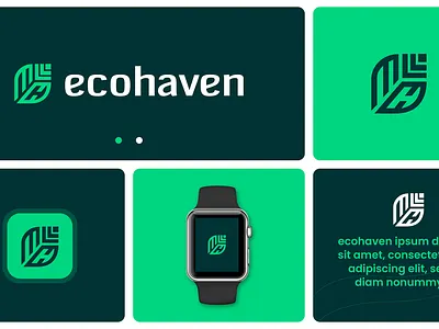 Logo design for EcoHaven branding cartoon logo design logo