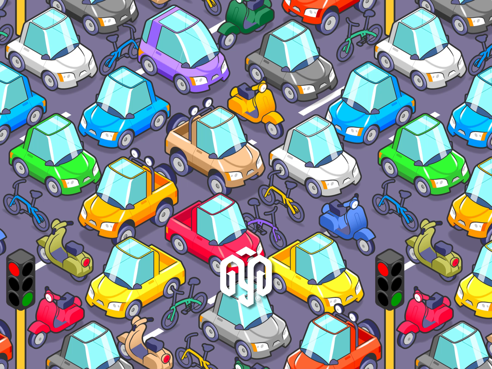 Colorful Parking 🚗 🛻 🚙 🛵 🚕 🚲 by Francisco GyG on Dribbble