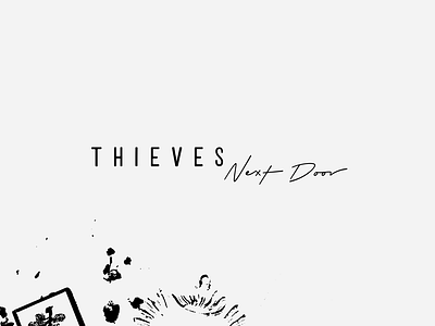 Thieves Next Door brand branding design graphic design hand drawn identity illustration logo mark