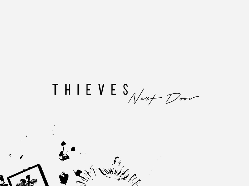 Thieves Next Door brand branding design graphic design hand drawn identity illustration logo mark