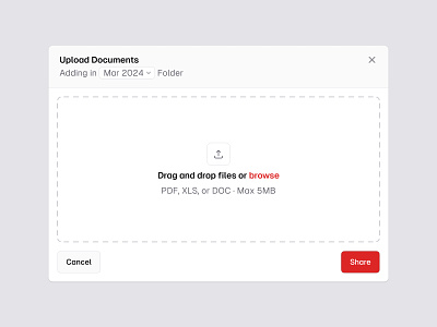 Drag and drop ⇧ design dialog file folder minimal modal saas ui upload web design