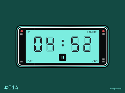 Daily Ui 014 - Countdown app countdown daily dailyui design figma graphic hour mobile pause retro screen timer ui uidesign