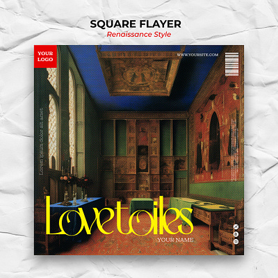 SQUARE LAYER | Renaissance Style ART album art art cover branding cover design figma graphic design illustrator photoshop