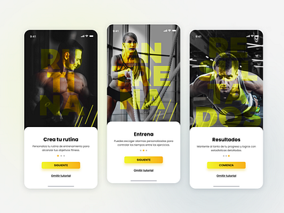 Onboarding Fitness app fitness gym ui ux uxdesign uxui