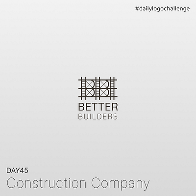 Day 45 | Construction Company | Daily Logo Challenge dailylogochallenge day45 design graphic design logo