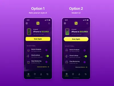 Antivirus Mobile App antivirus antivirus app antivirus mobile app icon icon design icons iphone app modern ui pixel art pixel art graphics pixel art icons pixel art ui retro ui scanning app security security app ui user interface ux
