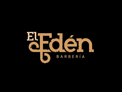 El Edén - Barbers branding graphic design logo