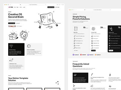 Peers Template · Notion Website Builder clean home light light mode notion notion landing page ui ui design ui interface ux ux design uxui webflow