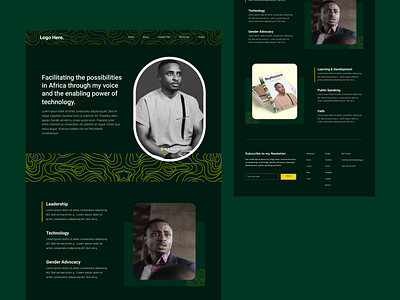 Personal website Design branding graphic design ui