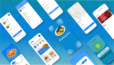 Sizzling Hot (Order - Eat - Repeat) | Food Delivery App deliveryapp design foodapp mobiledesign ui ux