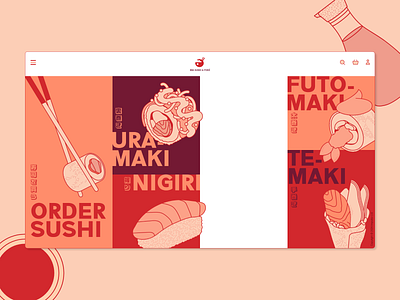 Ima Sushi - Categories branding ecommerce graphic design illustration logo ui ux web design